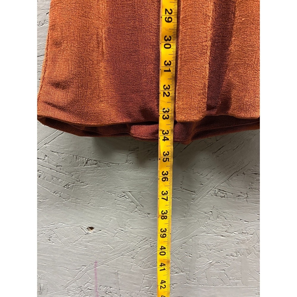 With Jéan Mini Dress Women's XXS Brown Rust Halter Neck Sleeveless Casual - Picture 6 of 9